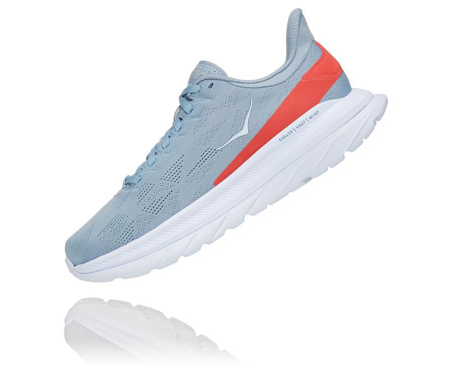 Hoka One One Løbesko Dame - Mach 4 - Blå/Hvide - 123456ZHJ